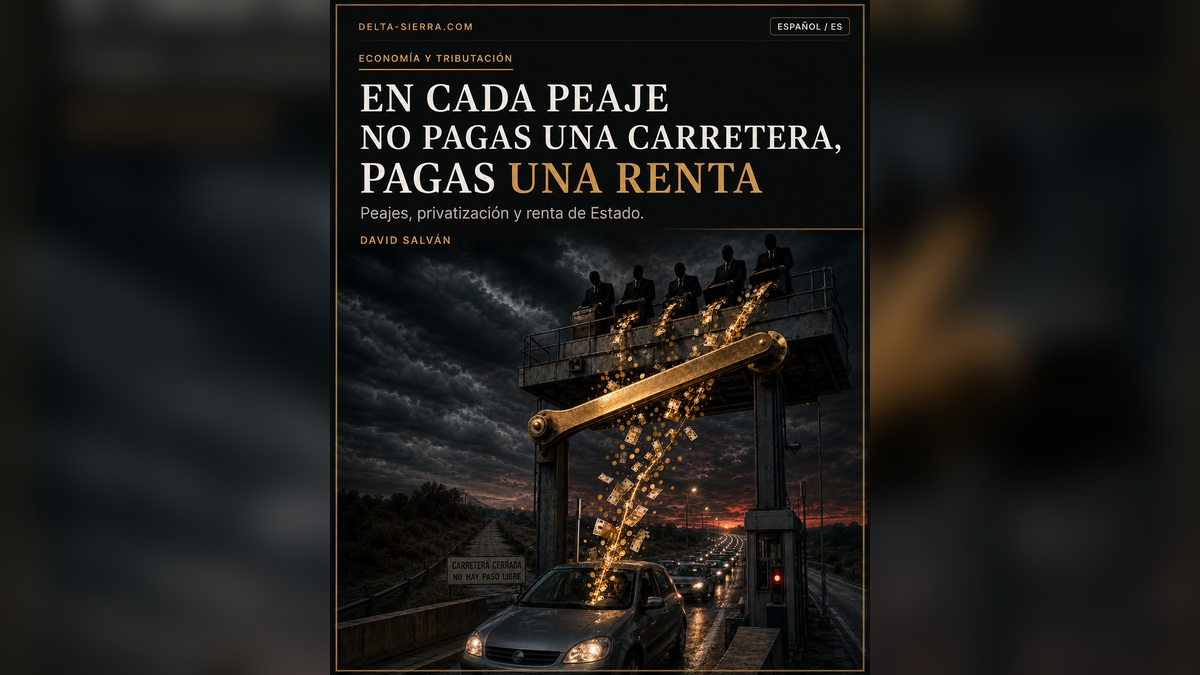 En cada peaje, usted no paga una carretera. Paga una renta.