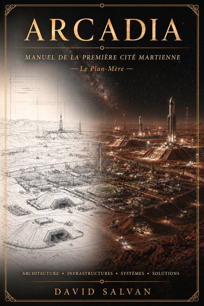 Couverture, Arcadia — Manuel de la première cité martienne