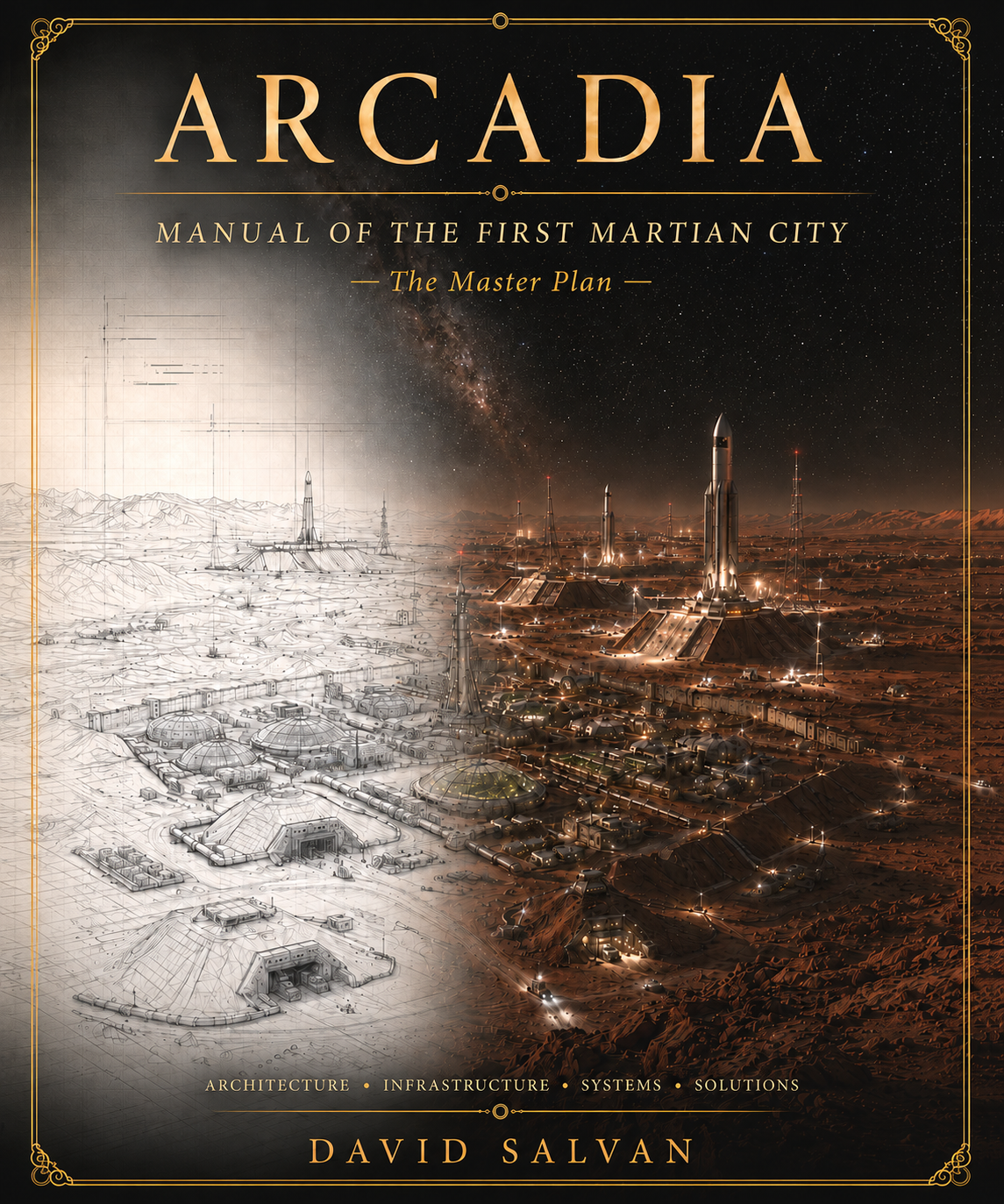 Couverture, Arcadia — Technical Manual for the First Martian City