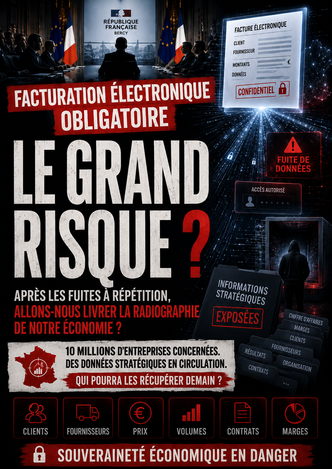Facturation électronique obligatoire : le grand risque pour la confidentialité économique française