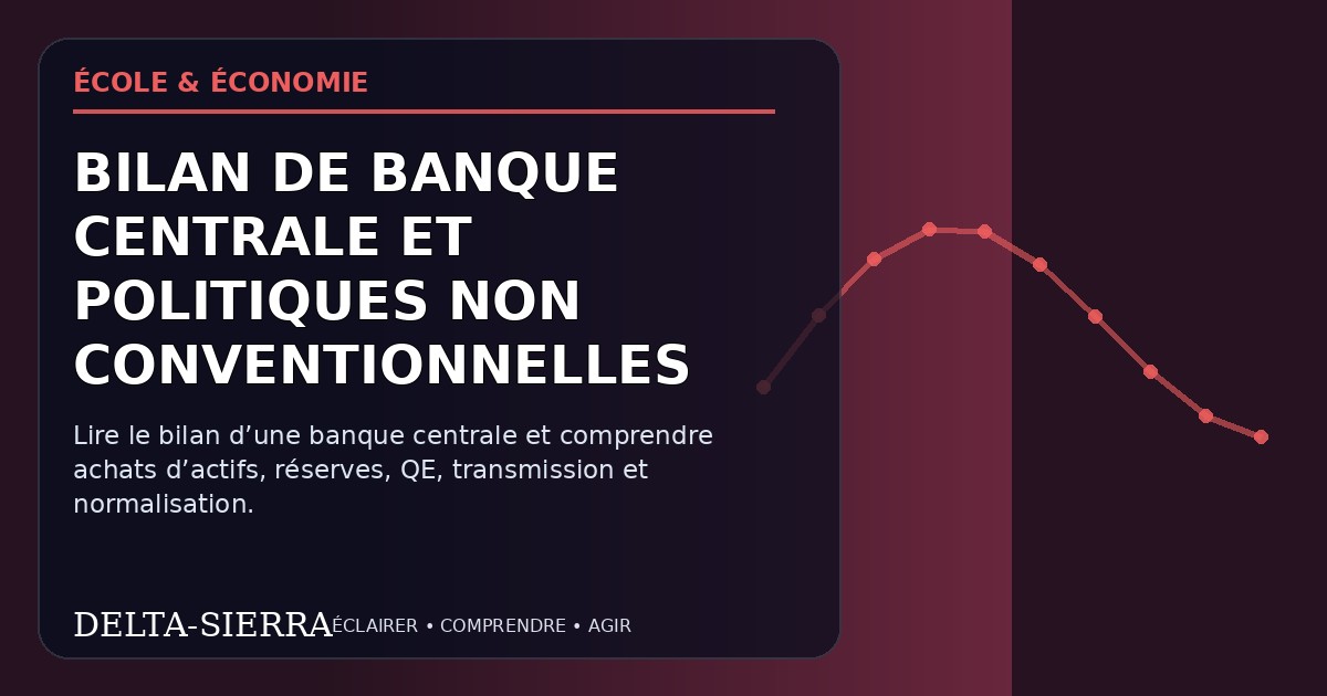 Illustration pédagogique — Bilan de banque centrale et politiques non conventionnelles