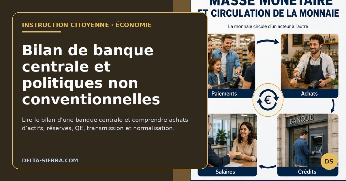 Bilan de banque centrale et politiques non conventionnelles