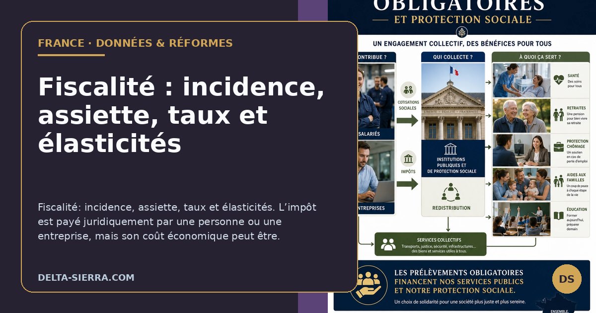 Fiscalité : incidence, assiette, taux et élasticités