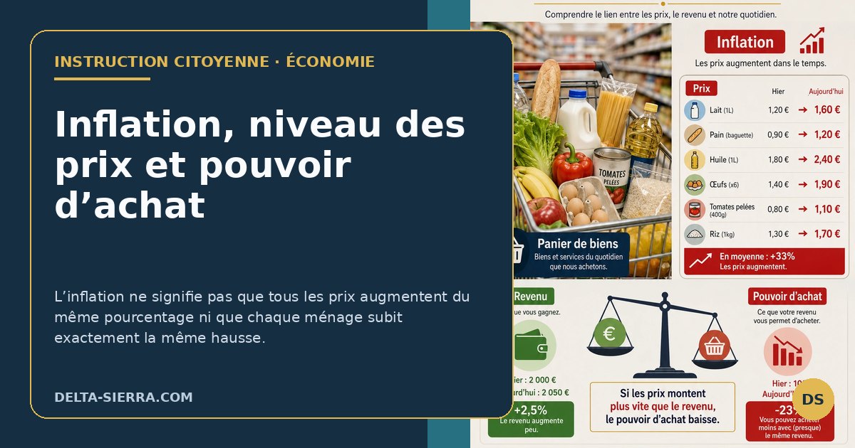 Inflation, niveau des prix et pouvoir d’achat
