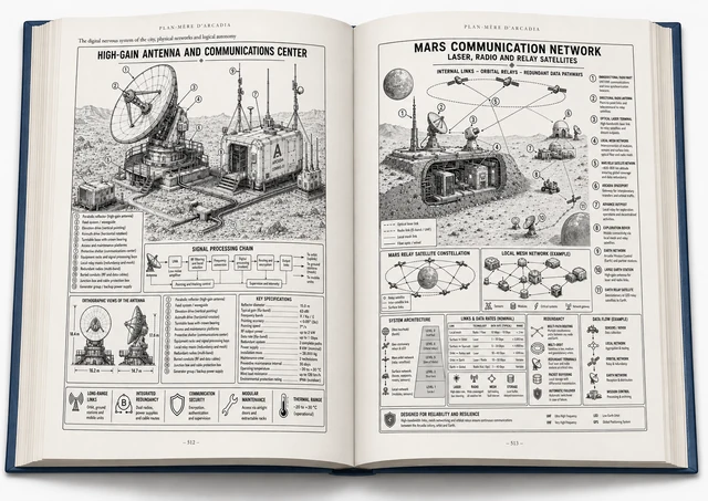 Illustration de Arcadia — Manual of the First Martian City
