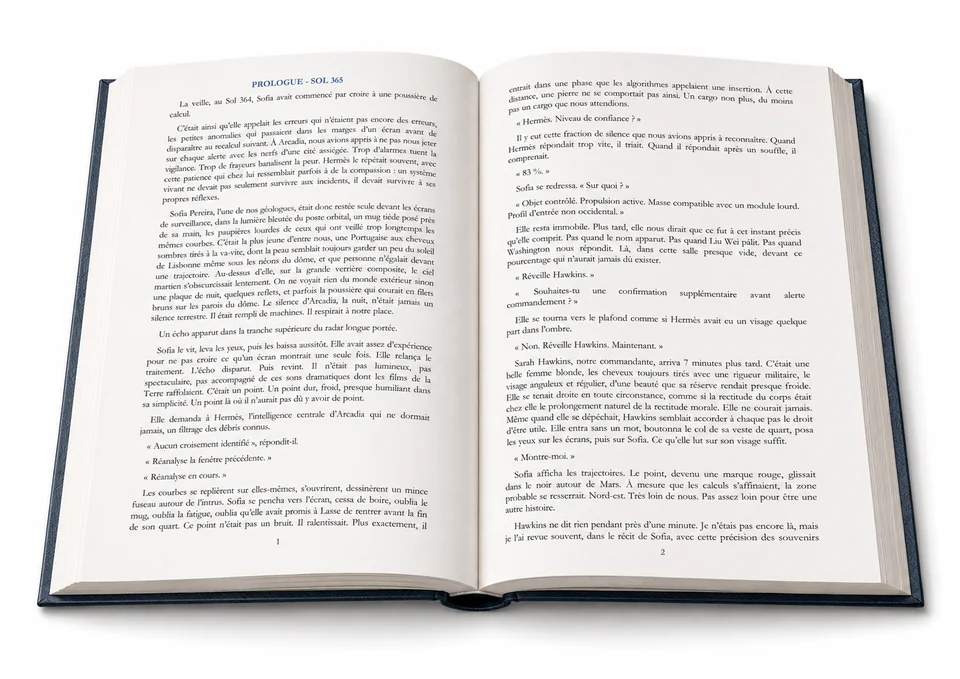 Le prologue introduit le programme martien et la rupture qui attend les candidats.