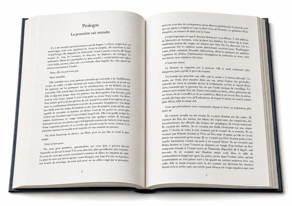 Le prologue place la souveraineté martienne au centre du dernier volume.