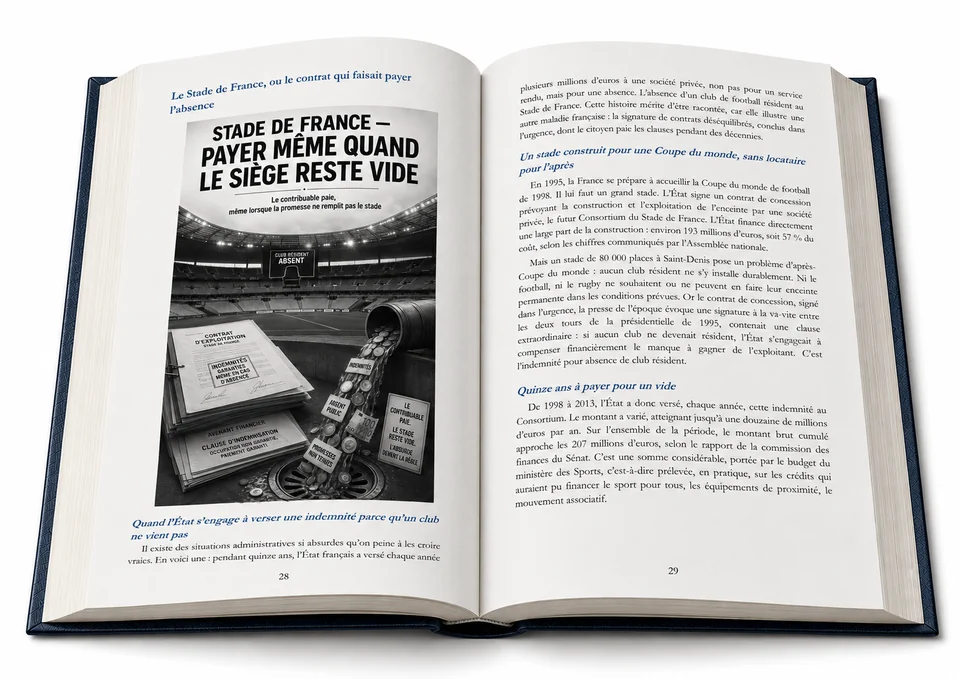 Le Stade de France et le coût de contrats qui continuent même lorsque l’usage disparaît.