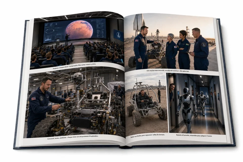 Industrial preparation, field vehicles and mission exercises.