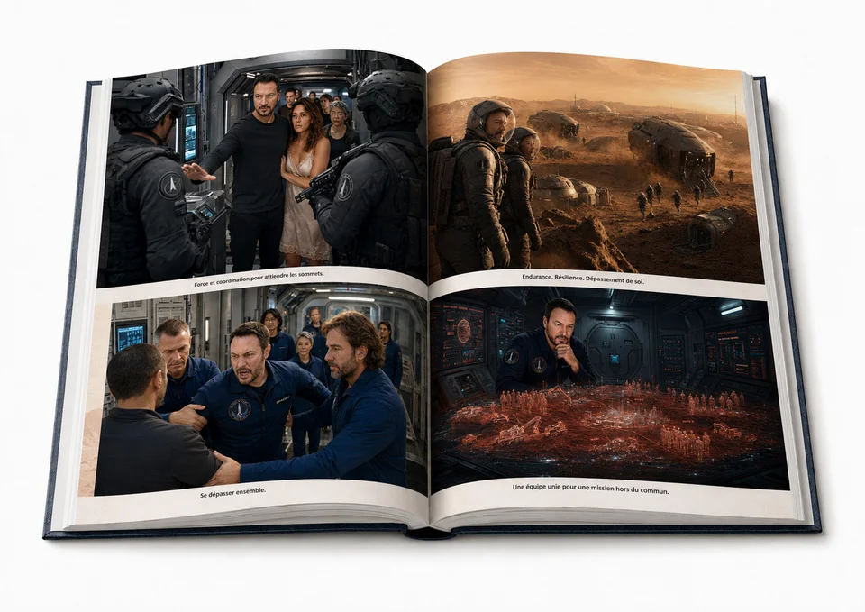 Décisions collectives, exploration et tensions autour de l’avenir de la colonie.