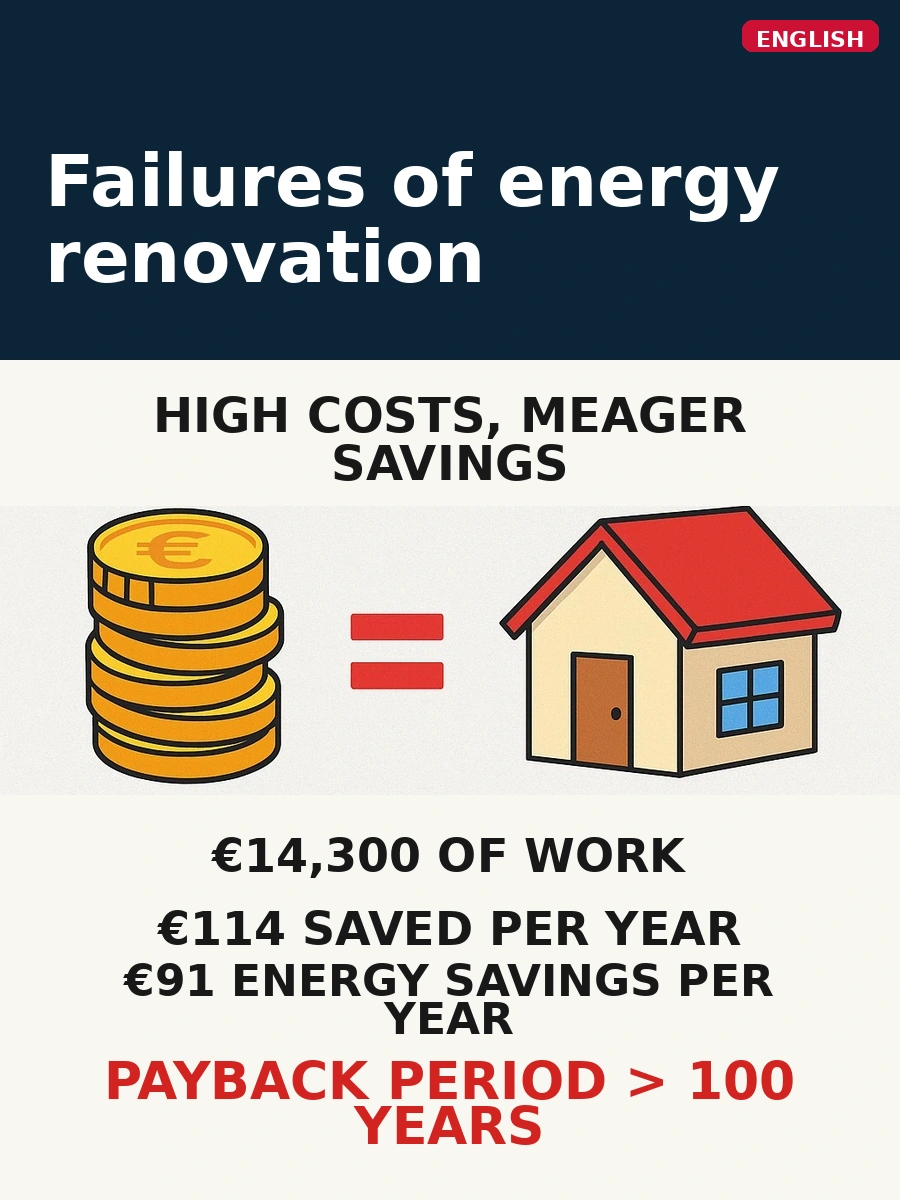 Failures of energy renovation