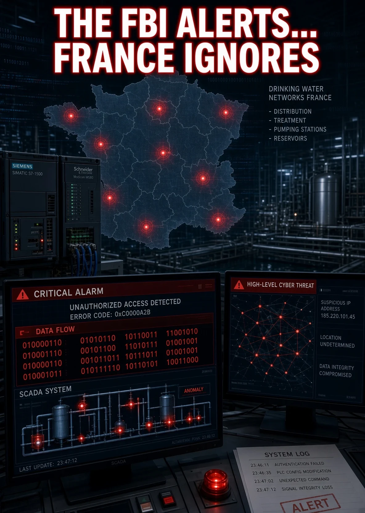 Water networks, factories, energy: is anyone at the controls?