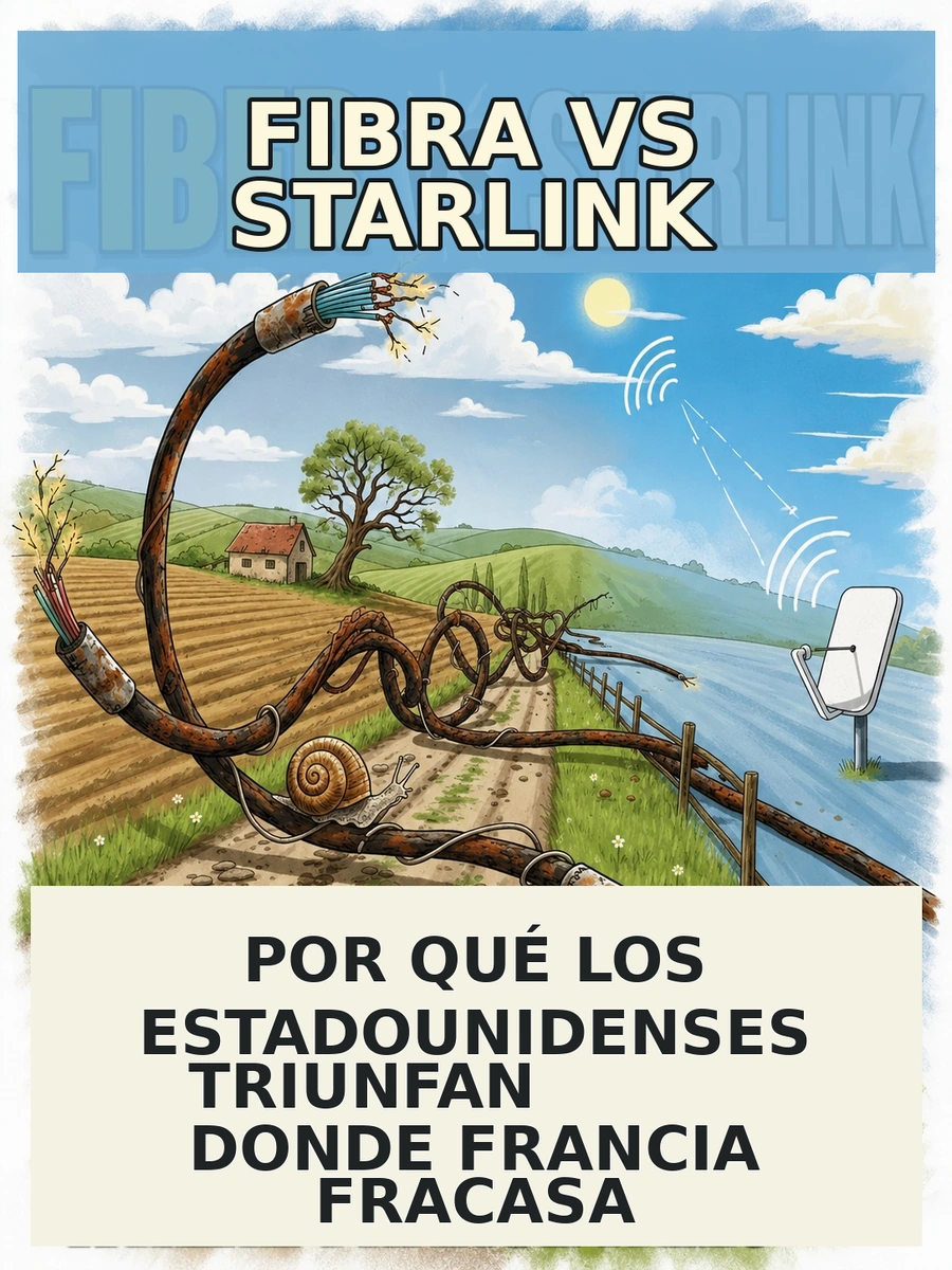 Fibra contra Starlink: allí donde Francia fracasa