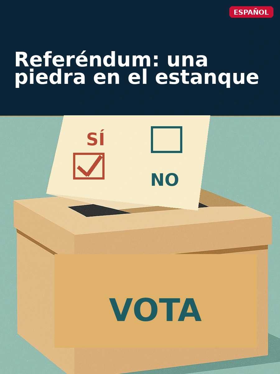 Referéndum: una piedra en el estanque