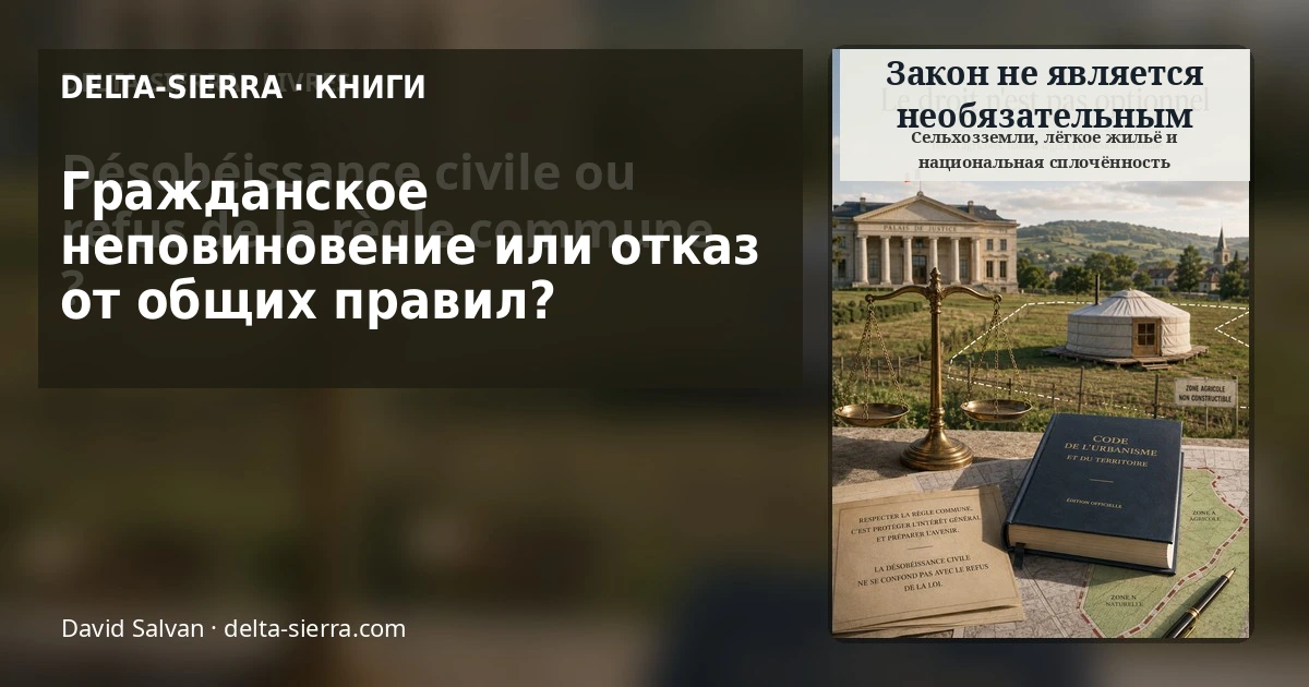 Гражданское неповиновение или отказ от общих правил?