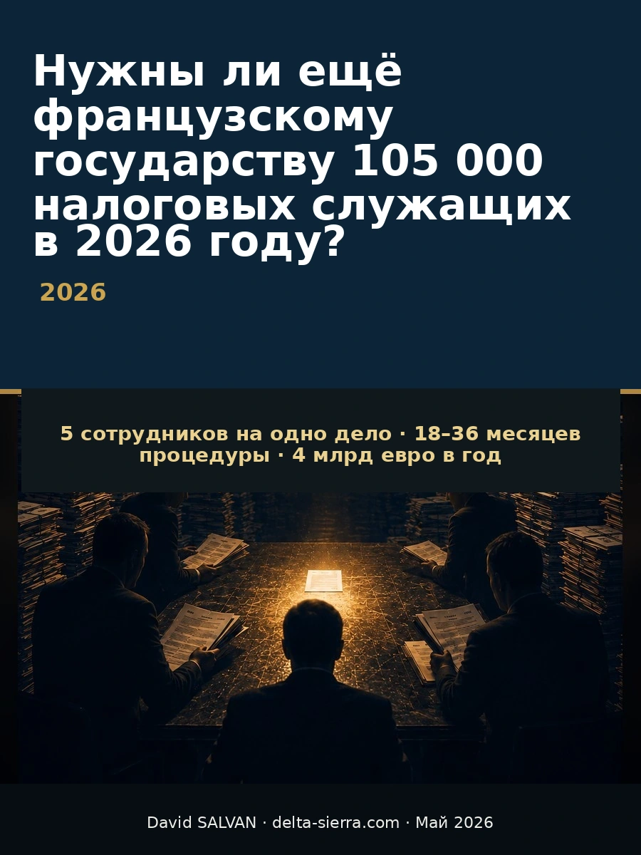 Нужны ли ещё французскому государству 105 000 налоговых служащих в 2026 году?