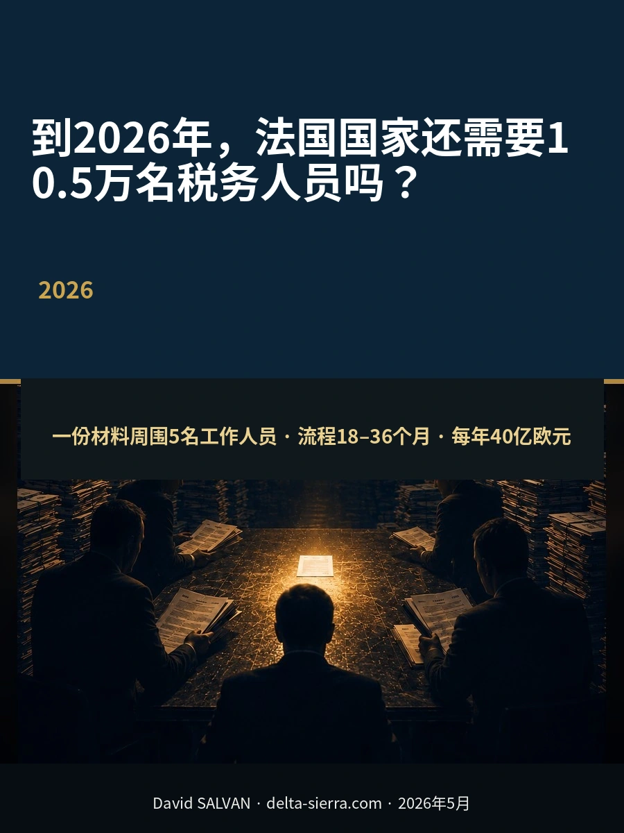 到2026年，法国国家还需要10.5万名税务人员吗？