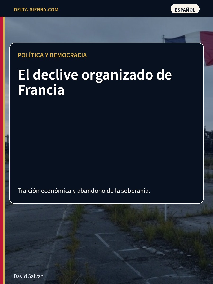 El declive organizado de Francia