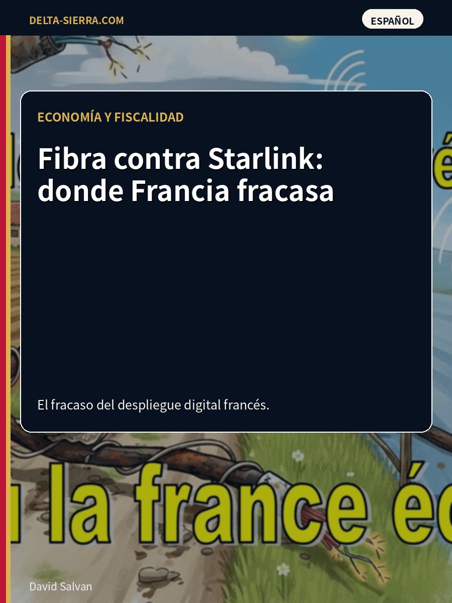 Fibra frente a Starlink