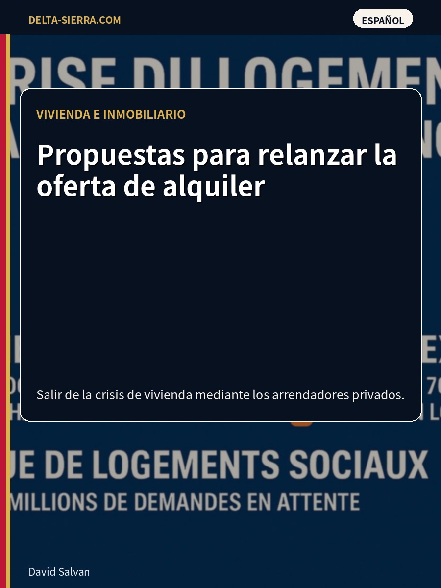 Propuestas para reactivar la oferta de alquiler