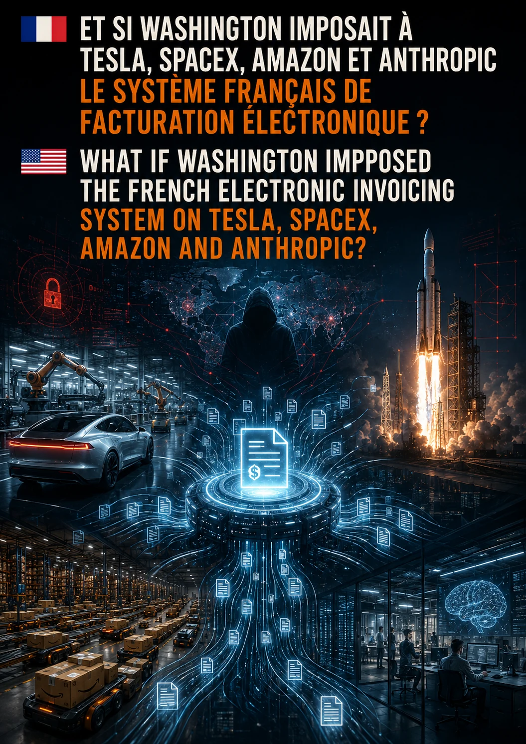 Et si Washington imposait à Tesla, SpaceX, Amazon et Anthropic le système français de facturation électronique ?
