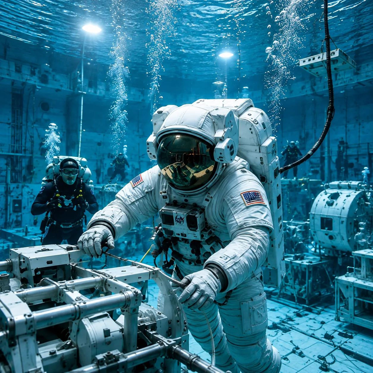 Avant même Mars, les futurs colons doivent apprendre à travailler en environnement contraint, à se déplacer avec méthode et à compter les uns sur les autres.
