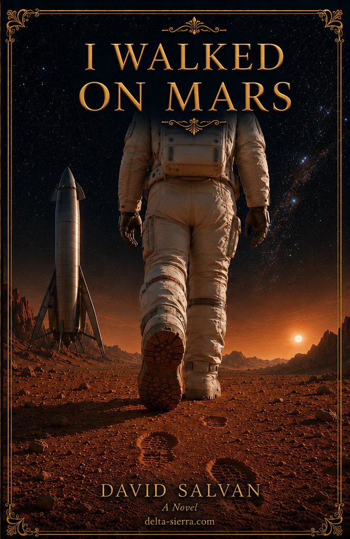 Cover of I Walked on Mars — Book 1: The Great Departure, by David Salvan
