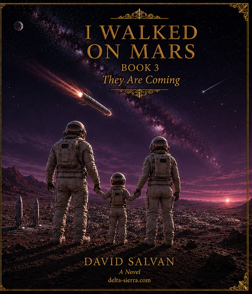 Cover of I Walked on Mars — Book 3: They Are Coming, by David Salvan