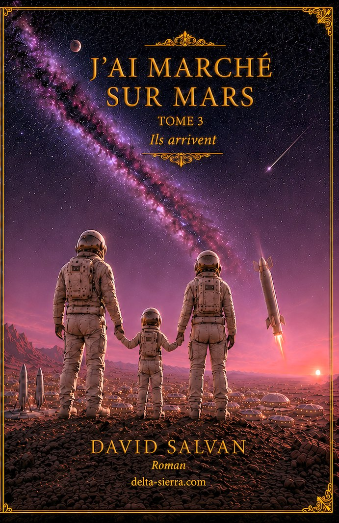 Couverture du roman J’ai marché sur Mars — Tome 3 : Ils arrivent, de David Salvan