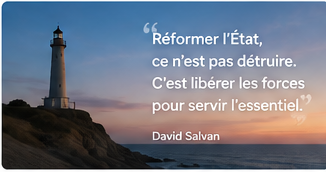 Réformer l’État, c’est libérer les forces pour servir l’essentiel