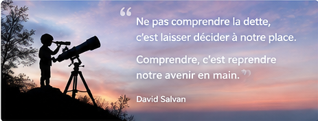 Citation : ne pas comprendre la dette, c’est laisser décider à notre place