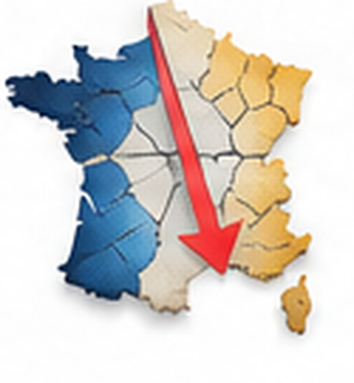 Carte de France stylisée illustrant le diagnostic national