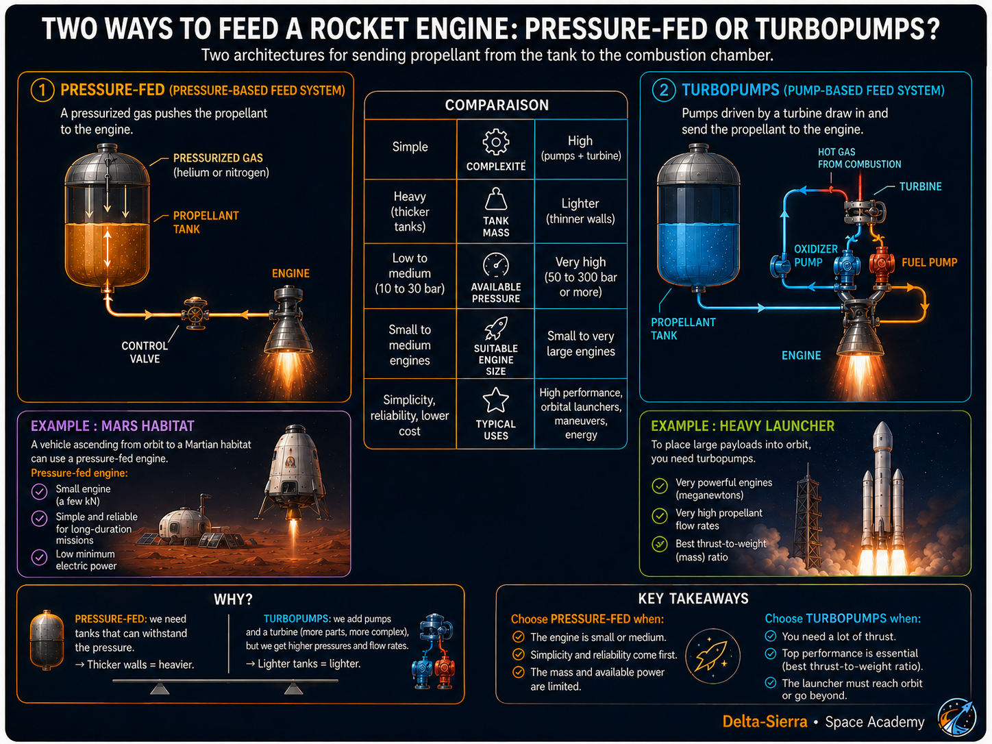 Technical illustration 049 for AM-04.31 — Pressurizing propellant tanks: why propellant does not simply “fall” into the engine