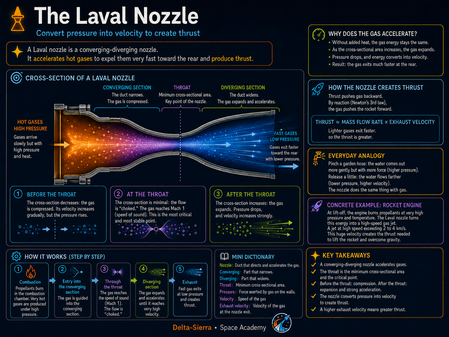 Technical illustration 078 for Nozzle: turn pressure and heat into velocity