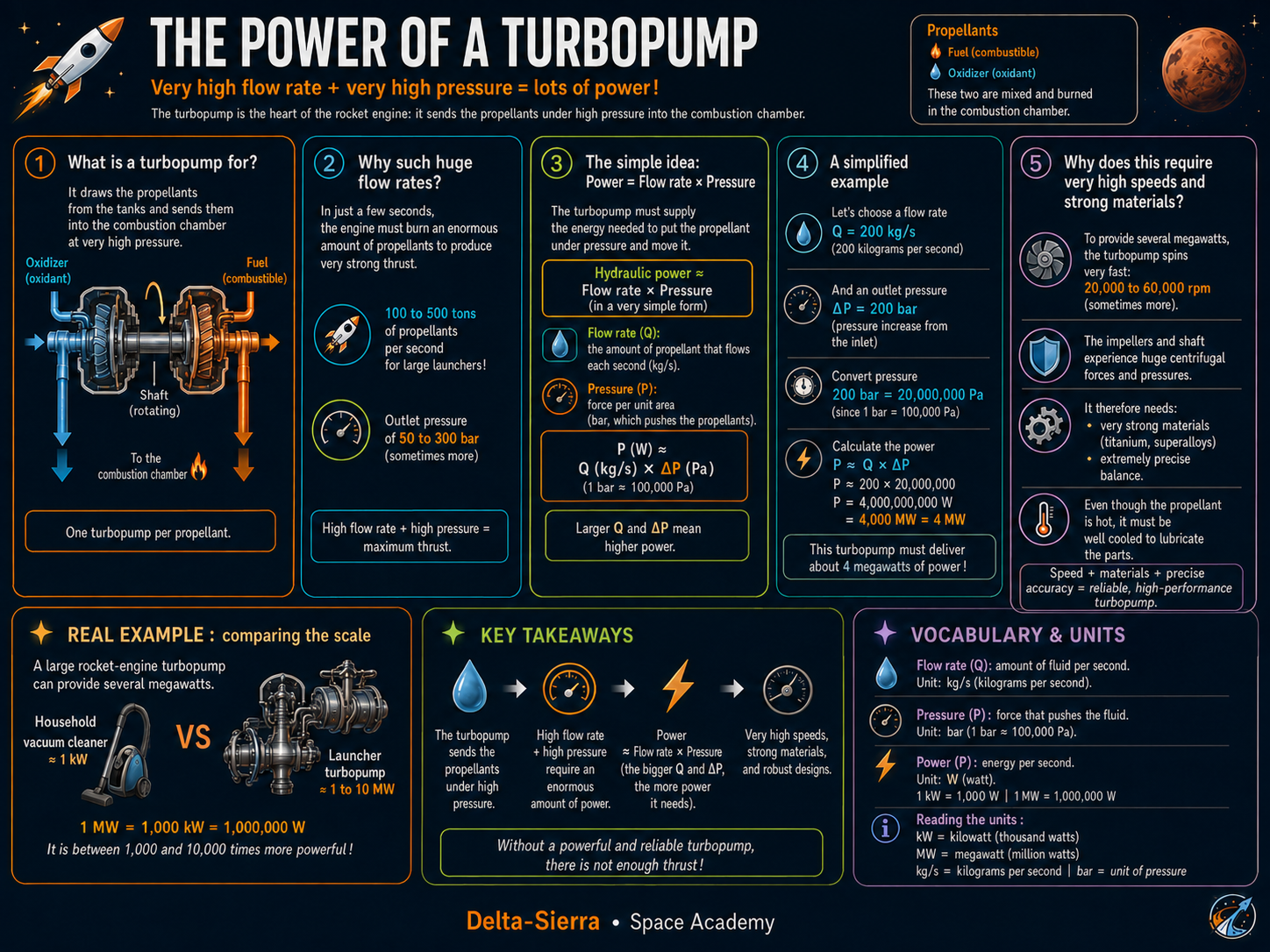 Technical illustration 094 for AM-04.33 — Turbopumps: why a powerful engine needs a pump driven by a turbine