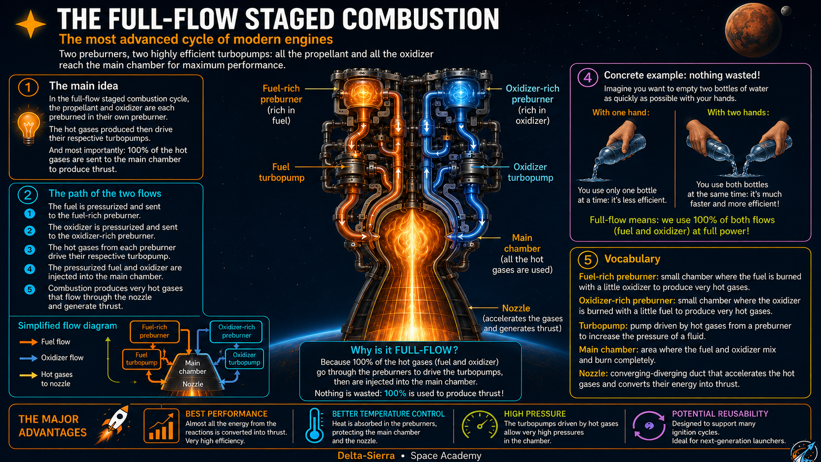 Technical illustration 116 for Understand the Raptor engine — from simple principle to full-flow cycle