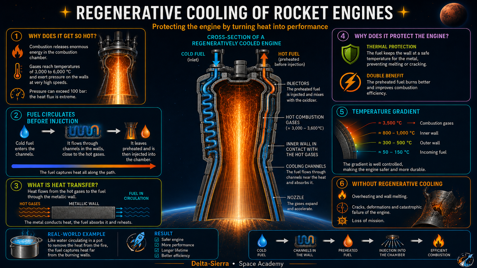 Technical illustration 126 for Regenerative cooling: keep the chamber from melting
