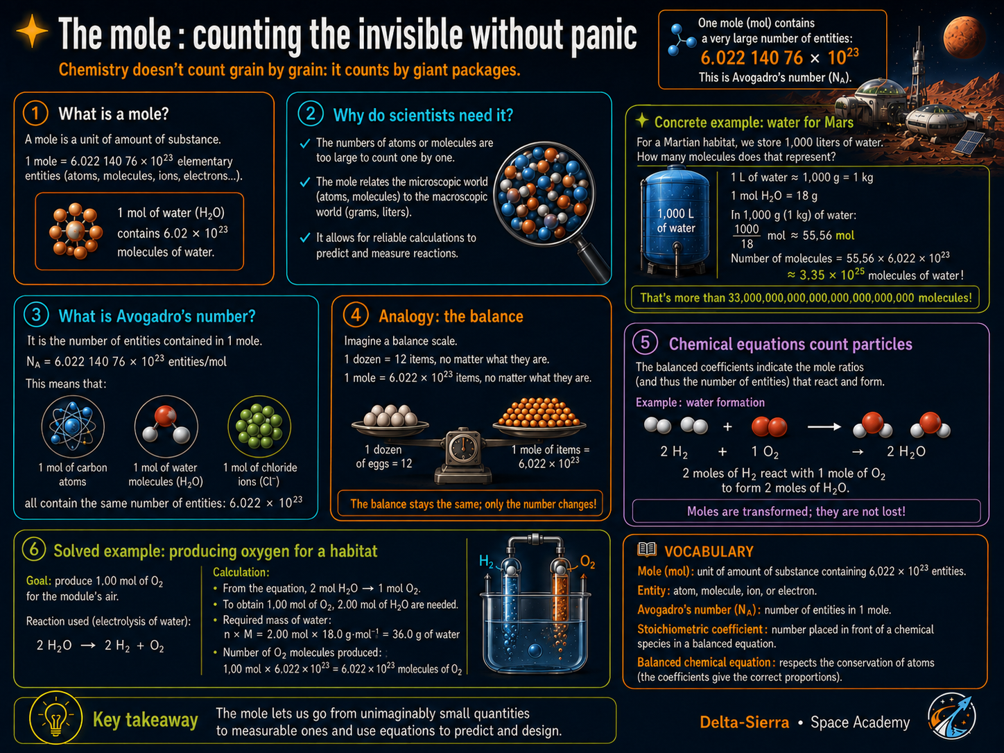 Technical illustration 138 for Molar mass and the mole — count the invisible without counting atoms one by one