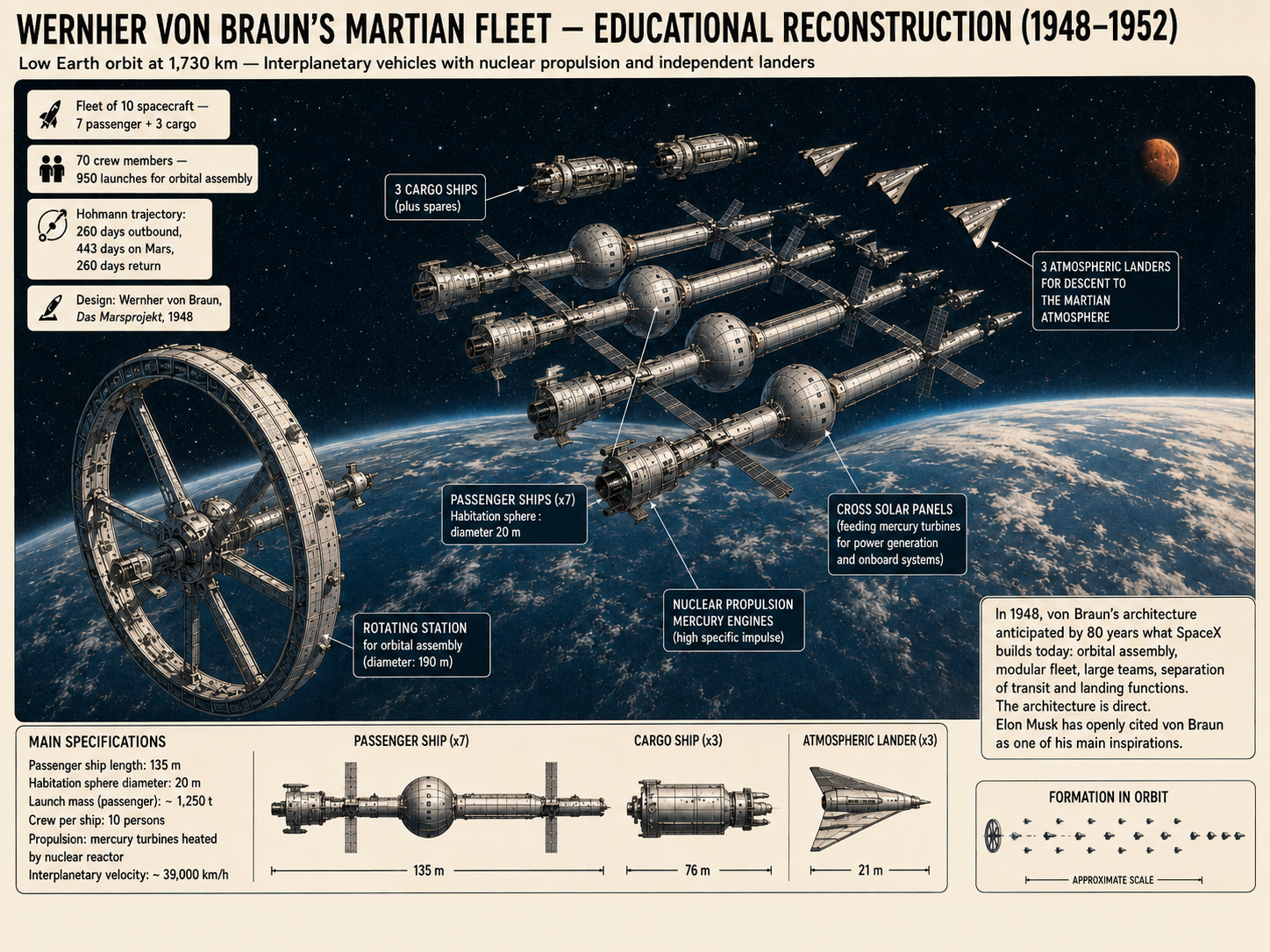 Technical illustration 165 for AM-07.02 — Calculating a simplified Earth–Mars transfer: about 259 days and 44° lead