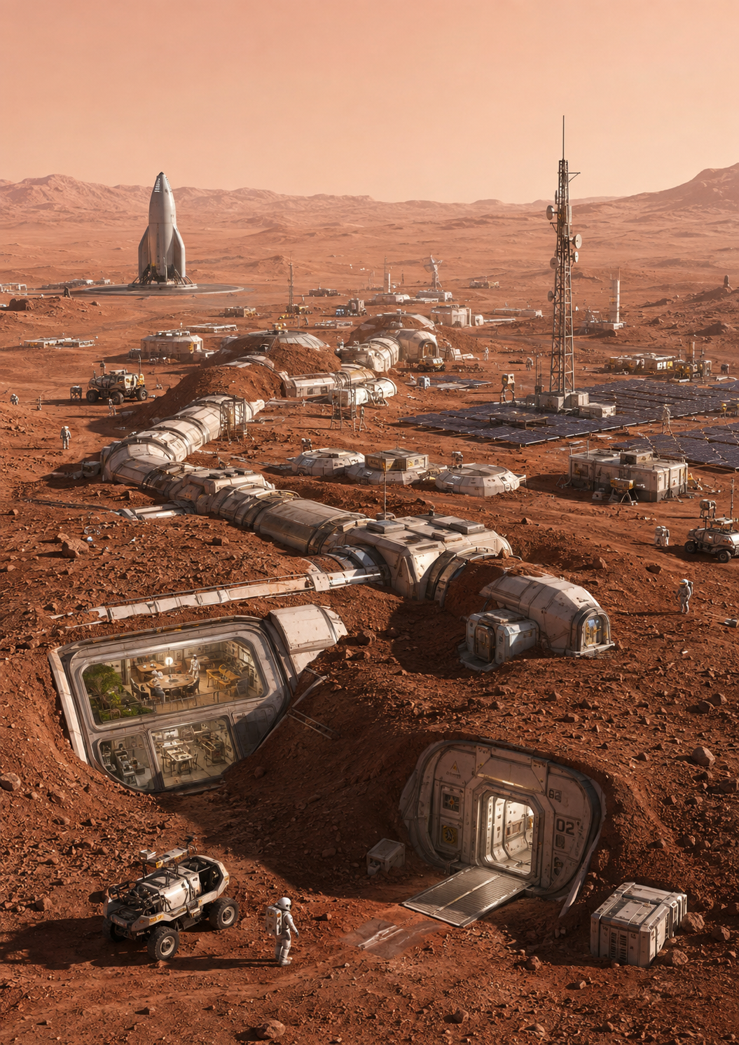 Technical illustration 197 for Radiation on Mars: dose, shielding, storm shelter and mission strategy