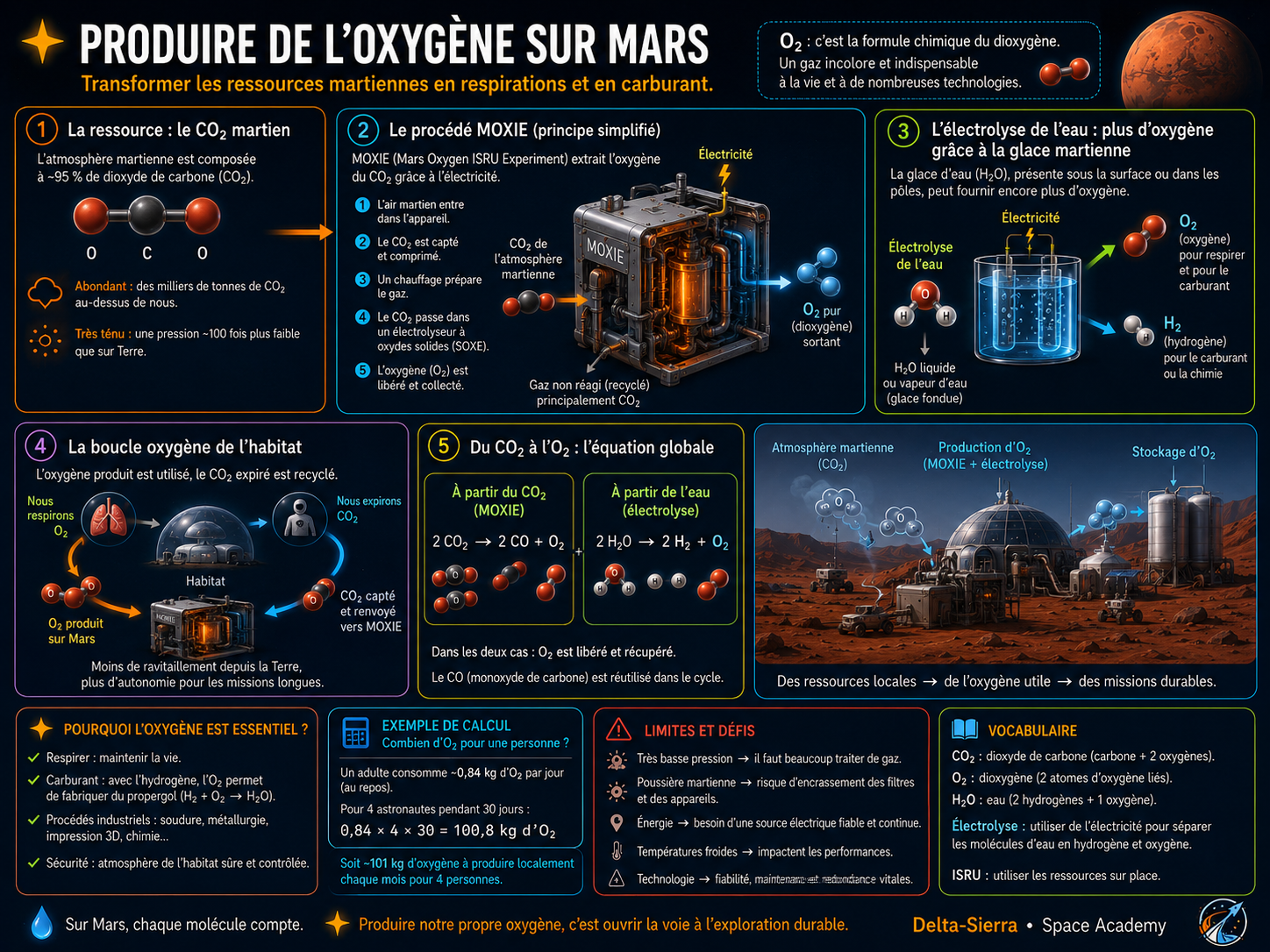 Production d’oxygène sur Mars