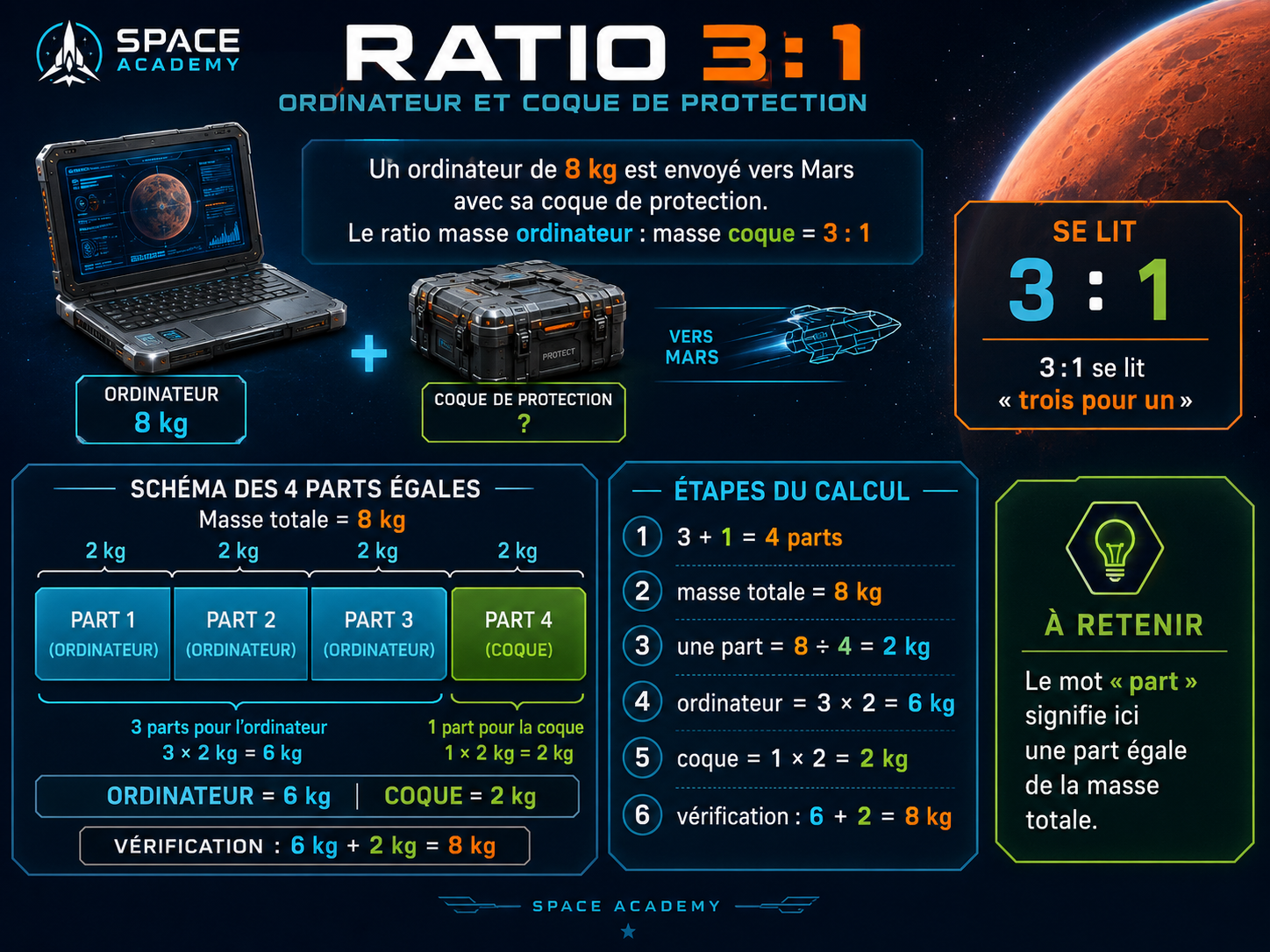Ratio 3:1