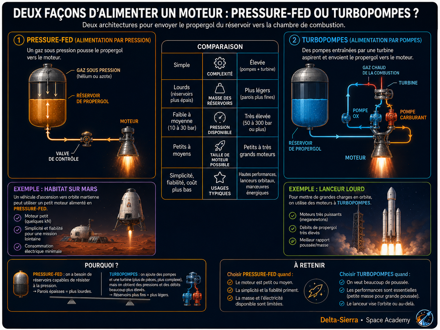 Alimentation sous pression et turbopompes