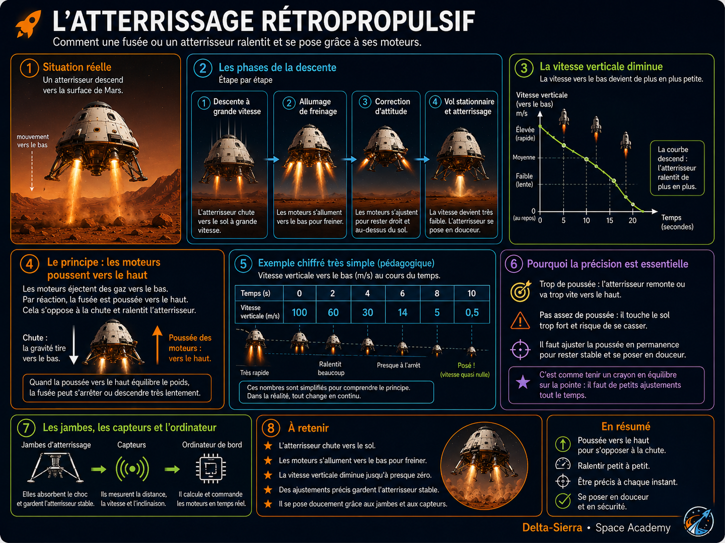Atterrissage rétropropulsif