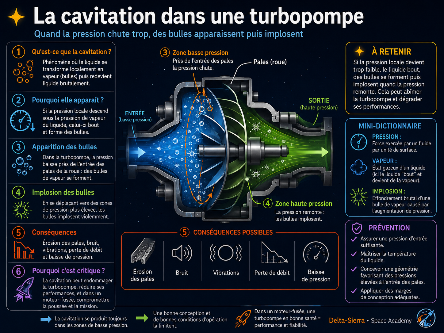 Cavitation dans une turbopompe