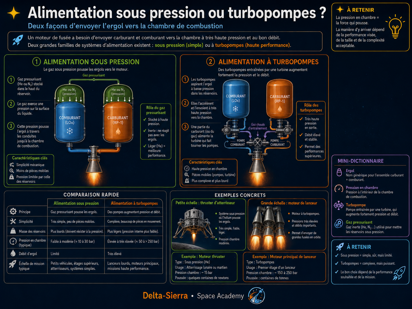 Alimentation et turbopompes