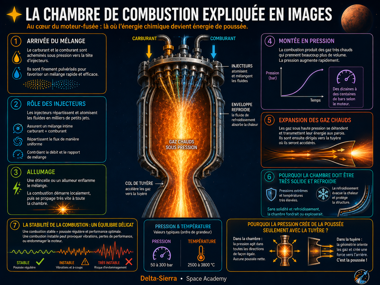 Chambre de combustion — coupe