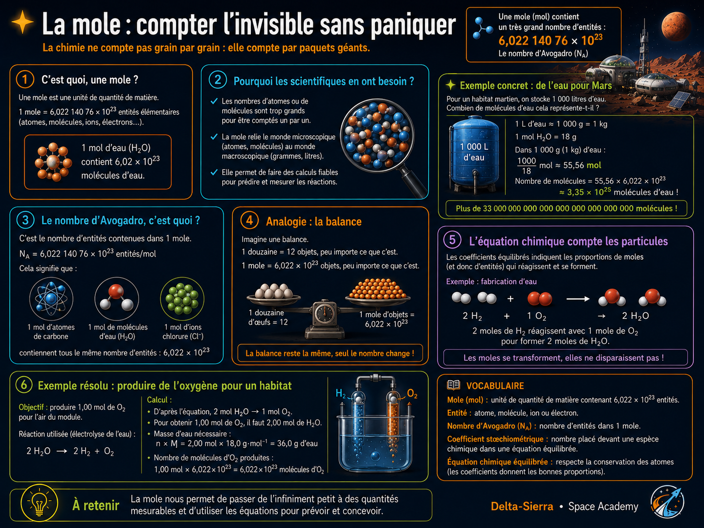 Mole et comptage de matière