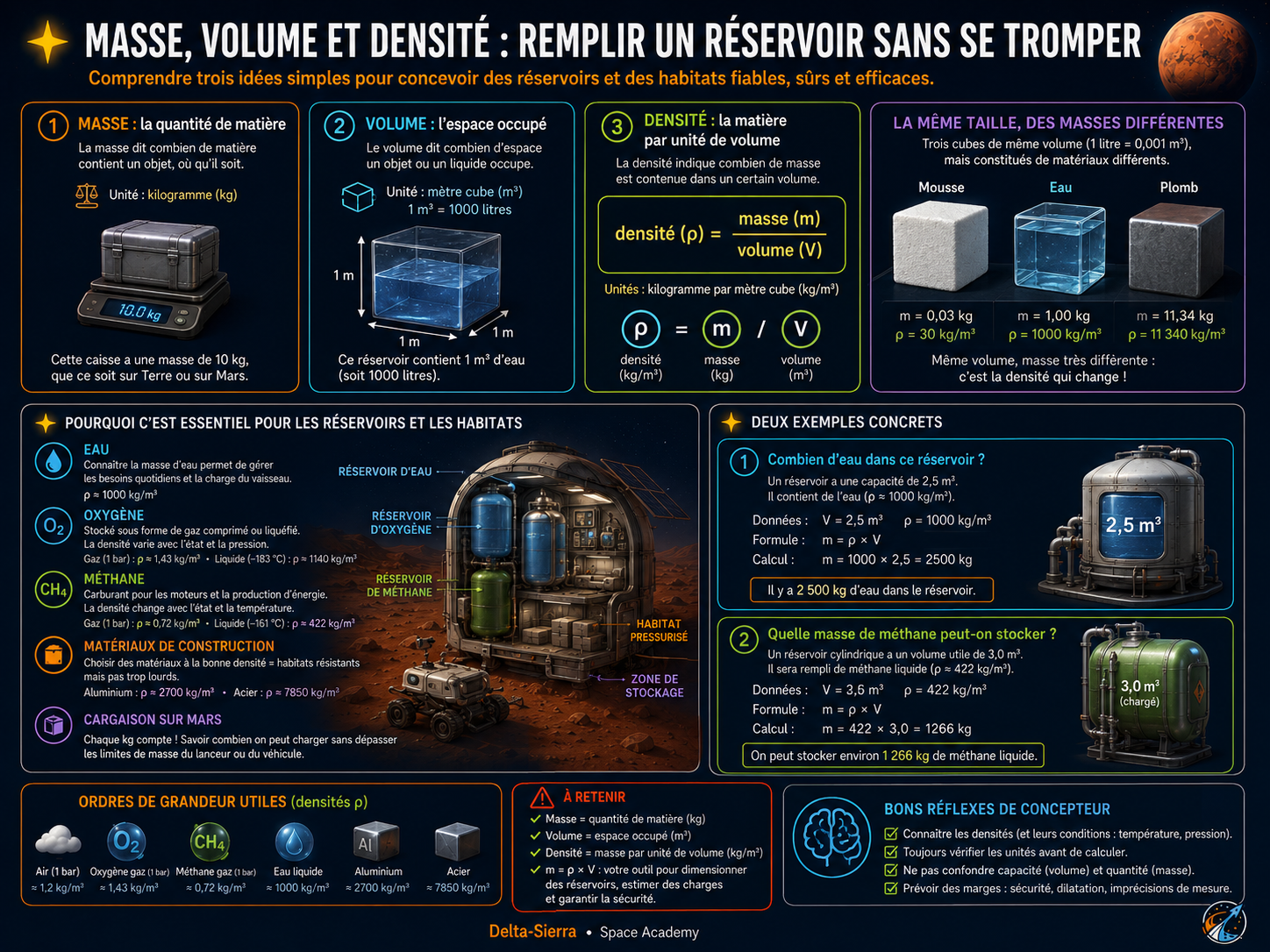 Masse, volume et densité