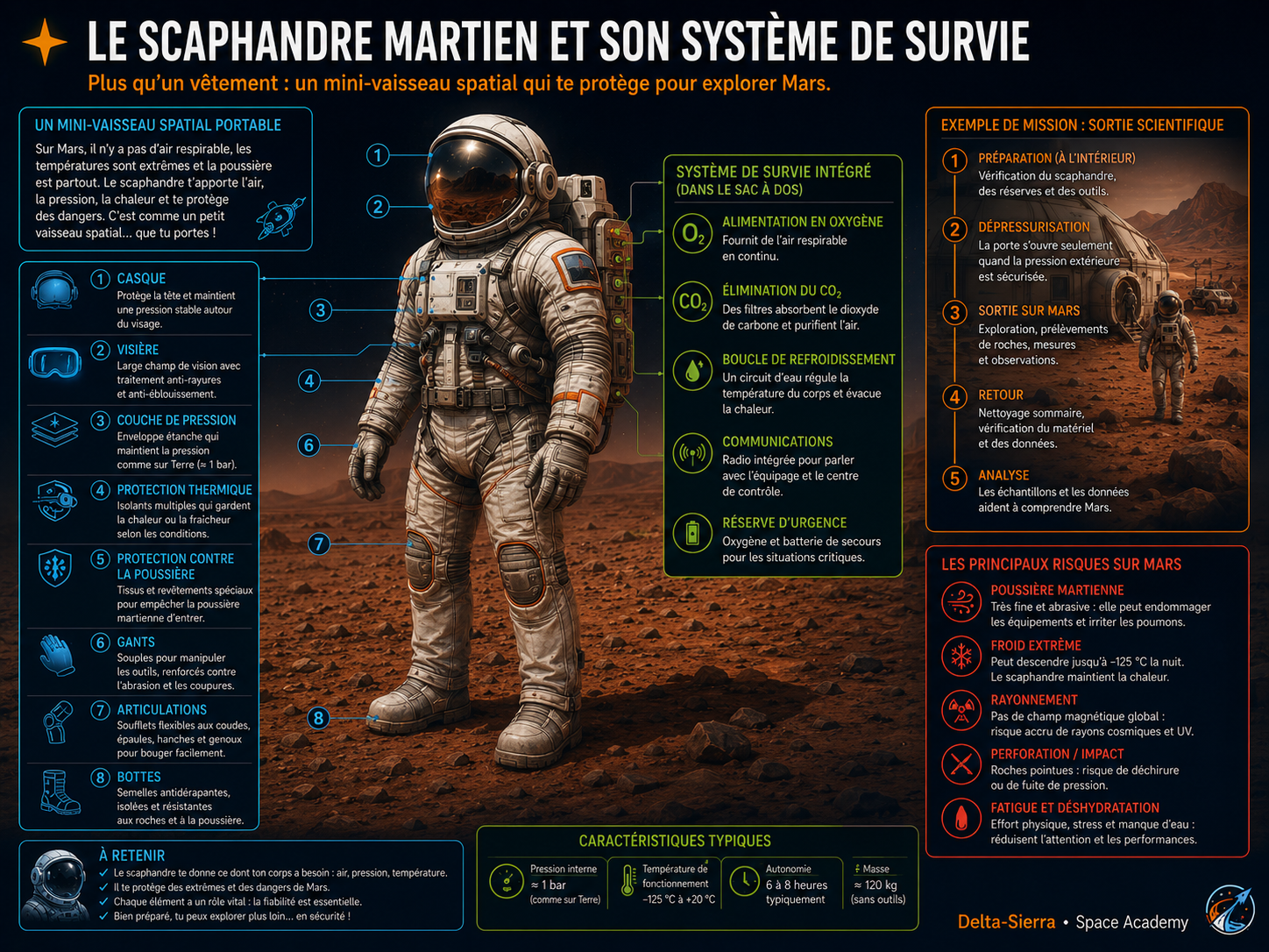 Scaphandre martien et système de survie